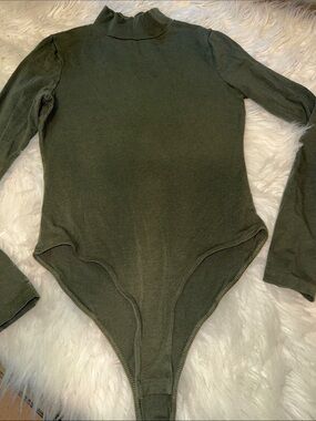 Heart and hips Olive Green  Long Sleeve One-Piece Bodysuit